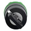 Picture of Head for key selector switch, Harmony XB5, Harmony XALF, key switch selector head, plastic, black, 22mm, key 421E, 2 positions, stay put