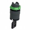 Picture of Head for key selector switch, Harmony XB5, Harmony XALF, key switch selector head, plastic, black, 22mm, key 421E, 2 positions, stay put