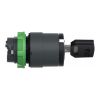 Picture of Head for key selector switch, Harmony XB5, Harmony XALF, key switch selector head, plastic, black, 22mm, key 421E, 2 positions, stay put