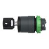 Picture of Head for key selector switch, Harmony XB5, Harmony XALF, key switch selector head, plastic, black, 22mm, key 421E, 2 positions, stay put
