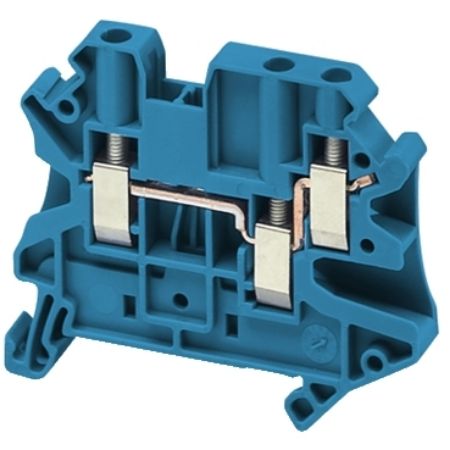 Picture of SCREW TERMINAL, FEED THROUGH, 3 POINTS, 4MM² , BLUE