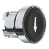 Picture of Harmony XB4, Push button head, metal, flush, black, 22mm, spring return, marked DOWN ARROW