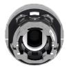 Picture of Harmony XB4, Head for illuminated push button, metal, green flush, 22mm, universal LED, spring return, plan lens