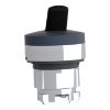 Picture of Toggle switch head, Harmony XB4, metal, black, 22mm, 2 positions, stay put