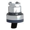 Picture of Toggle switch head, Harmony XB4, metal, black, 22mm, 2 positions, stay put