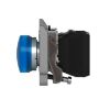 Picture of Harmony XB4, Pilot light, grey plastic, blue, 22mm, universal LED, plain lens, 24V AC DC