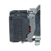 Picture of Harmony XB4, Single contact block with body fixing collar, metal, screw clamp terminal, 1NO+1NC