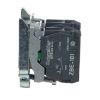 Picture of Harmony XB4, Single contact block with body fixing collar, metal, screw clamp terminal, 1NO+1NC