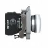 Picture of Pilot light, Harmony XB4,metal, white, 22mm, universal LED, plain lens, 110...120V AC