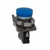Picture of Pilot light, Harmony XB4,metal, blue, 22mm, universal LED, plain lens, 110...120V AC