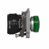 Picture of Harmony XB4, Pilot light, grey plastic, green, 22mm, universal LED, plain lens, 230...240V AC