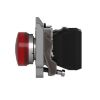 Picture of Harmony XB4, Pilot light, grey plastic, red, 22mm, universal LED, plain lens, 230...240V AC