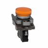 Picture of Harmony XB4, Pilot light, grey plastic, orange, 22mm, universal LED, plain lens, 230...240V AC