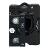 Picture of Complete push button, Easy Harmony XA2, plastic, flush, white, 22mm, spring return, marked UP ARROW, 1NO