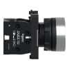 Picture of Complete push button, Easy Harmony XA2, plastic, flush, red, 22mm, spring return, marked STOP, 1NC