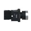Picture of Complete illuminated push button, Easy Harmony XA2, plastic, flush, white, 22mm, spring return, 24V AC DC, 1NO