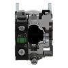 Picture of Push button, Harmony XB4, metal, projecting, black, 22mm, spring return, booted, unmarked, 1NO