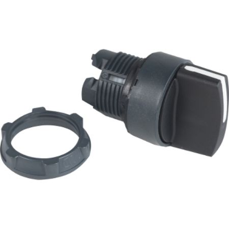 Picture of Harmony XB5, Selector switch head, plastic, black, 22mm, 2 positions, stay put