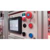 Picture of Push button flush mounted, Harmony XB4, metal, red, 30mm, spring return, unmarked, 1NC