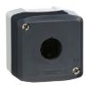 Picture of Harmony XALD XALK, Empty enclosure, plastic, dark grey lid, for push button 22mm, 1 cut out