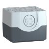 Picture of Harmony XALD XALK, Empty enclosure, plastic, dark grey lid, for push button 22mm, 1 cut out