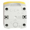 Picture of Control station, Harmony XALD, XALK, plastic, yellow, 1 red mushroom head push button 40mm, emergency stop turn to release, 1NO + 1 NC, unmarked