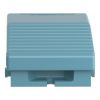 Picture of Single foot switch, Harmony XPE, metal, blue, without cover, 1 step, 2 contacts 1NC+NO, IP66