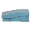 Picture of Single foot switch, Harmony XPE, metal, blue, without cover, 1 step, 2 contacts 1NC+NO, IP66