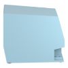 Picture of Single foot switch, Harmony XPE, metal, blue, with cover, trigger mechanism, 2 steps, 2 contacts 1NC+NO, IP66
