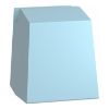 Picture of Single foot switch, Harmony XPE, metal, blue, with cover, trigger mechanism, 1 step, 1 contact 1NC+NO, IP66