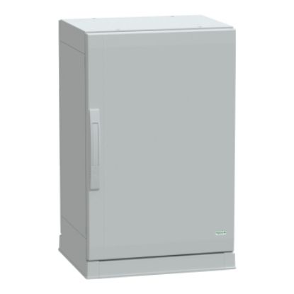 Picture of Thalassa, Floor standing polyester enclosure, Thalassa PLA, plain door, open bottom, 750x500x420mm, IP54, IK10