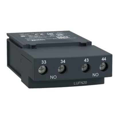 Picture of Auxiliary contacts, TeSys Ultra, 2NO, 250VAC/DC, Power pole status, screw terminal