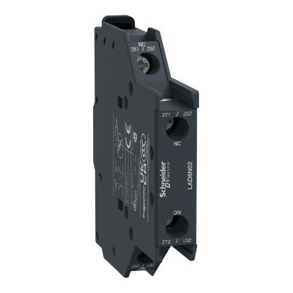 Picture of TeSys, Auxiliary contact block, TeSys Deca, 2NC, side mounting, screw clamp terminals