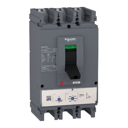 Picture of circuit breaker, EasyPact CVS630N, 50kA at 415VAC, 600A, TM-D trip unit, 3P3d