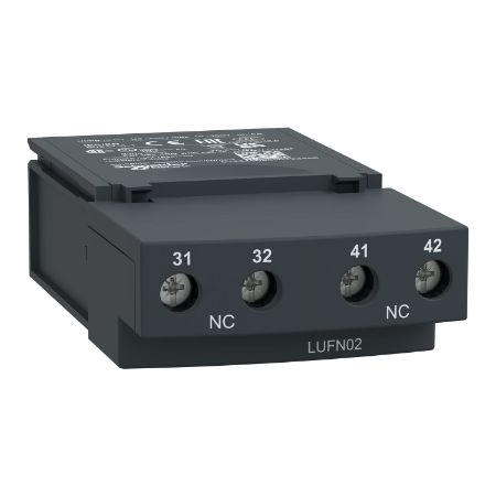 Picture of Auxiliary contacts, TeSys Ultra, 2NC, 250VAC/DC, Power pole status, screw terminal