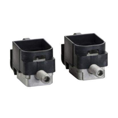 Picture of Steel bare cable connectors, ComPacT NSX, for 1 cable 1.5mm² to 95mm², 160A, set of 2 parts
