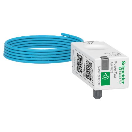 Picture of PowerLogic, Energy sensor, PowerTag Monoconnect 63A 1P+Wire top and bottom position