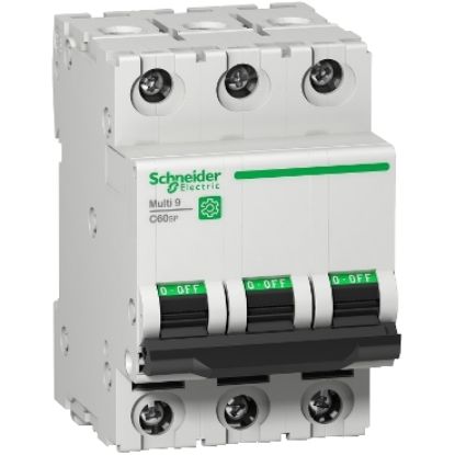 Picture of Miniature circuit breaker (MCB), Multi9 C60SP, 3P, 63A, C curve, 5kA (UL1077), 10kA (IEC/EN 60947-2)