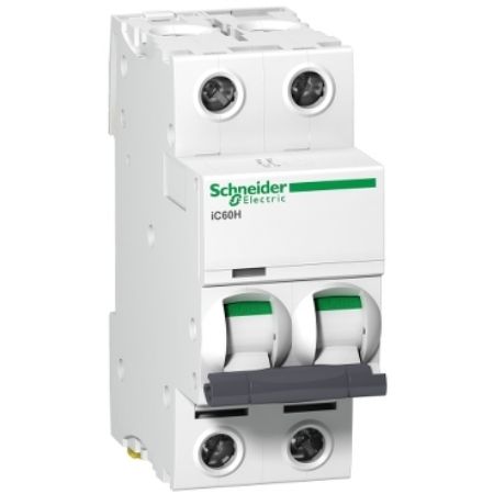 Picture of Acti9, Miniature circuit breaker (MCB), Acti9 iC60H Disbo, 2P, 16A, C curve, 10000A (IEC/EN 60898-1), 15kA (IEC/EN 60947-2)