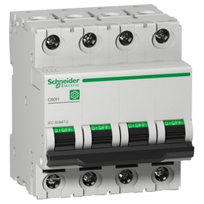 Picture of Miniature circuit breaker (MCB), Multi9 C60H, 4P, 6A, D curve, 15kA (IEC/EN 60947-2)