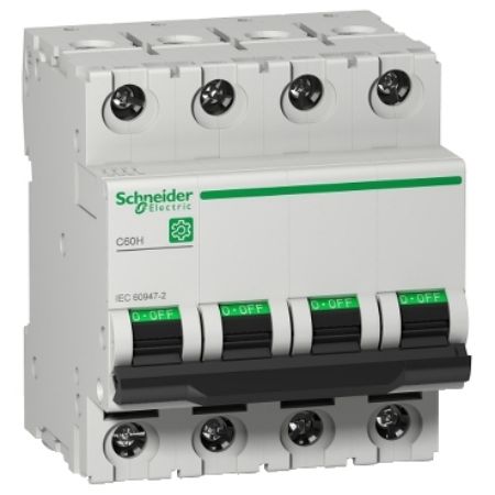 Picture of Miniature circuit breaker (MCB), Multi9 C60H, 4P, 6A, D curve, 15kA (IEC/EN 60947-2)