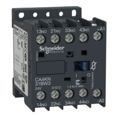 Picture of control relay, TeSys K, 4P(3NO+1NC), 690V, 24V DC low consumption coil