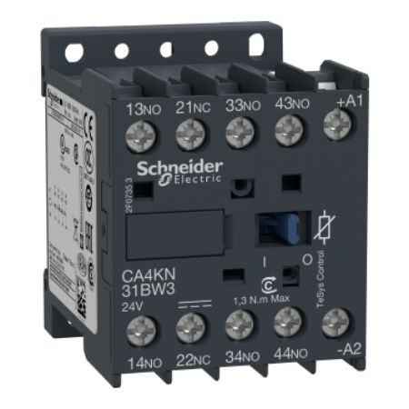 Picture of control relay, TeSys K, 4P(3NO+1NC), 690V, 24V DC low consumption coil