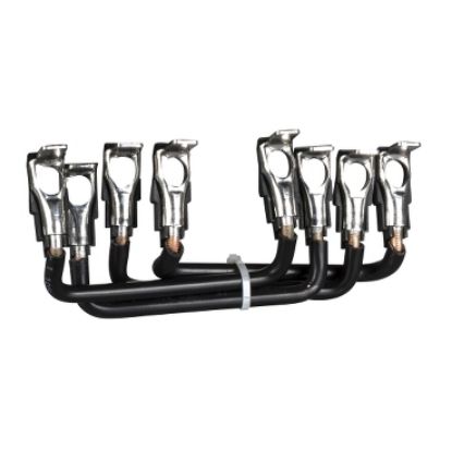 Picture of Set of power connections, parallel bars, for 4P changeover contactors assembly, LC1D80004