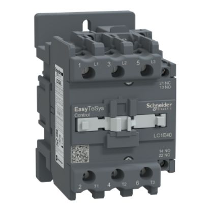 Picture of Contactor,Easy TeSys Control,LC1E,3P(3NO),AC-3,<=440V,40A,110V AC coil,50Hz