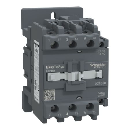 Picture of Contactor,Easy TeSys Control,LC1E,3P(3NO),AC-3,<=440V,50A,24V AC coil,50Hz