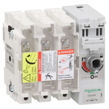 Picture of Switch disconnector fuse, TeSys GS, 3P, 160A, fuse type BS, size B1, B2