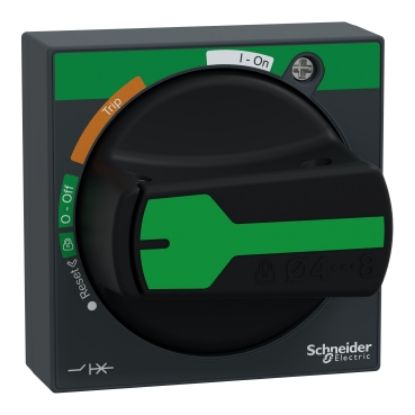 Picture of TeSys, Rotary handle, TeSys Deca-GV3-U, IP54, black handle, with trip indication