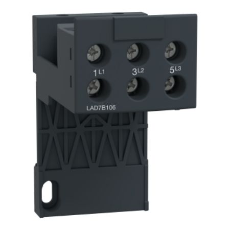 Picture of TeSys, Adapter terminal block,TeSys Deca,for separate mounting of LRD01...D35/LR3D02...D35/LR97D