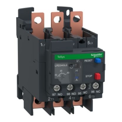 Picture of Thermal overload relay,TeSys Deca,30-40A,1NO+1NC,class 20,EverLink lugs ring